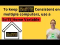 How to create a SciTE Home variable to keep SciTE consistent on multiple computers
