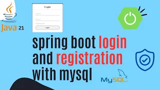 spring boot login and registration with mysql