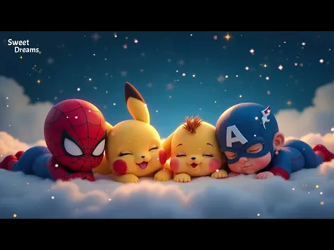 Spider Man, Captain America & Pikachu Lullaby Brahms Mozart