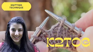 Knitting Technique K2tog Right Leaning Decrease