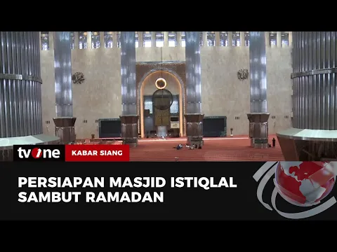 Persiapan Tarawih Pertama di Masjid Istiqlal Jakarta