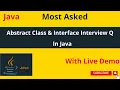 Difference between Abstract Class Interface In Java With Example In Hindi Java KumarCoding