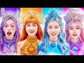 Download Lagu Sun Vs Moon Vs Stars Vs Cloud Girl In Color Challenge!