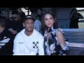 Neymar Jr and Bruna Marquezine at Off White Fashion Show in Paris