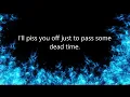 Fight Fire With Gasoline Self Deception Lyric Video