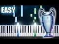 UEFA Champions League Anthem - EASY Piano Tutorial by PlutaX