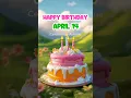 Lagu 14 April Birthday Wish | Happy Birthday Song #happybirthday #april #birthdaystatus #cake #shorts