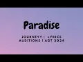 Download Lagu Paradise -  Journeyy ( 9-Year-Old ) | Auditions | AGT 2024  [ LYRICS ]