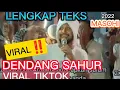 Download Lagu Dendang sahur viral tiktok 2022 masohi Maluku tengah versi lengkap teks