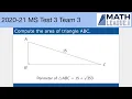 Get the Area from the Perimeter and Hypotenuse