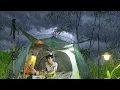 Camping Di tengah Hujan Lebat dan badai petir⛈️ BADAI PETIR YANG MENGERIKAN😨‼️