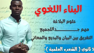 علوم البلاغة مهم جدا لكل تلميذ يدرس اللغة العربية التفريق بين البيان والبديع والمعاني 