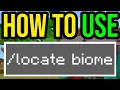 How To Locate Biomes In Minecraft WITHOUT MODS PE
