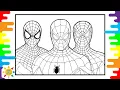 Spider-man Coloring Page 3 Versions Of Spiderman Coloring Jim Yosef - Eclipse