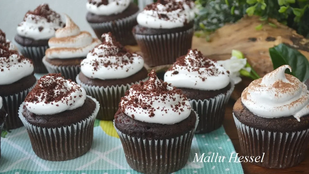 RECEITA DE CUPCAKE DE CHOCOLATE MALLU HESSEL