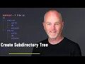 Simple BASH One-Liner - Create Subdirectory tree