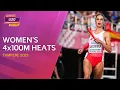 Women's 4x100m heats replays | Tampere 2025 European Athletics U20 Championships