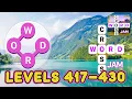 Crossword Jam Levels 417 - 430 Answers