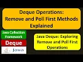 Deque Operations Remove and Poll First Methods Explained Java Collection Framework