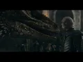 Rhaenys talking to Meleys and Sunfyre nuzzling Aegon before they both fly off to Rook s Rest