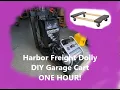 DIY Garage Cart with a HARBOR FREIGHT Furniture Dolly One hour BUILD
