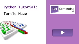 Turtle Maze Challenge Using Python Turtle