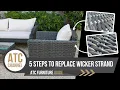 5 Easy Steps To Replace The Wicker Strands Damaged