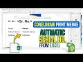 CorelDRAW Print Merge Tutorial Create Bulk Name Designs from Excel Automatically sgprographics