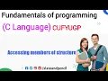 Fundamentals of programming C language Accessing members of structure Malayalam Tutorial