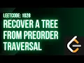 Leetcode 1028 Recover a Tree From Preorder Traversal