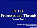 Concurrent Computing Part II Processes