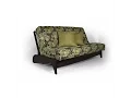 strata dillon wall hugger futon frame black walnut