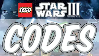 LEGO Star Wars III: The Clone Wars - ALL CHEAT CODES. 