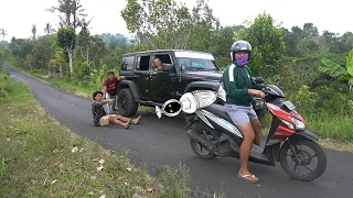 DI KEJAR SAMA TUKANG OJEK BAWA POCONG SAAT JALAN JALAN
