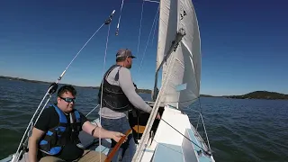 Mast Raising with Two People Catalina 22 Sailing Stepping