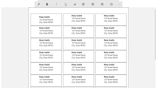 How to create a full sheet of return address labels