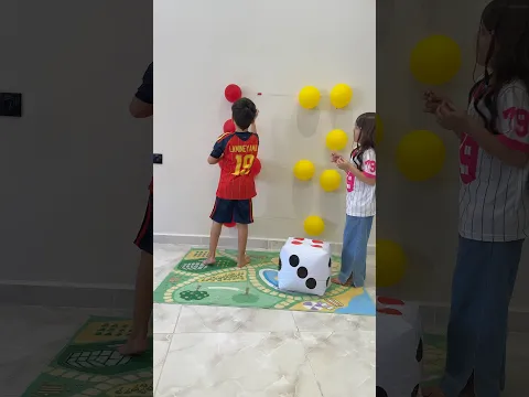 تحدي البالونات 🎈🎈 #youtubeshorts