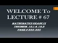 Mathematics Lecture 67 Grade 9