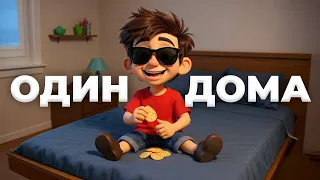 КОРОЧЕ ГОВОРЯ, КОГДА ОСТАЛСЯ ОДИН ДОМА! (мультик)
