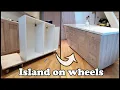How to make an island on wheels using Ikea cabinets