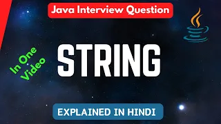 String in Java Explained in Hindi Important Interview questions