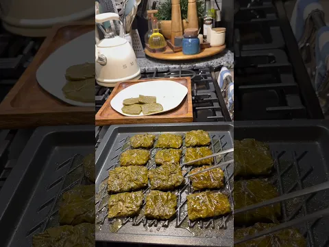 كفته ورق العنب بدبس الرمان مع الفراخ المشويه من مطبخ مروة الشافعي