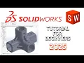 Solidworks tutorial for beginner 2025 3D printable Pipe Bracket 3D Modeling