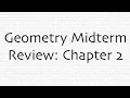 Geometry Midterm Review Chapter 2