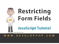 Restrict Text Input Characters HTML JavaScript Tutorial
