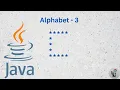 alphabet pattern using java print C