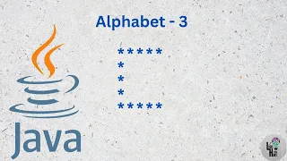 alphabet pattern using java print C