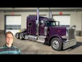 Violet Effect 2021 Peterbilt 389 Cummins X-15 18 Speed - No Air Horns Air Ride Front Suspension