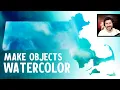 Inkscape Watercolor Tutorial How to Fill Objects with Watercolor Map Art