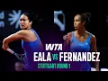 Alexandra Eala vs Leylah Fernandez 2026 Stuttgart Round 1 WTA Match Highlights